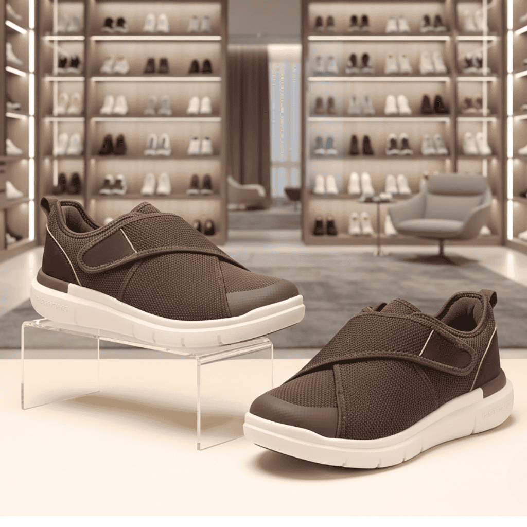 NovaStride Extra Wide Diabetic Slip On Shoes With Pressure Relieving Fit