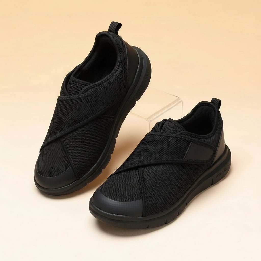 NovaStride Extra Wide Diabetic Slip On Shoes With Pressure Relieving Fit
