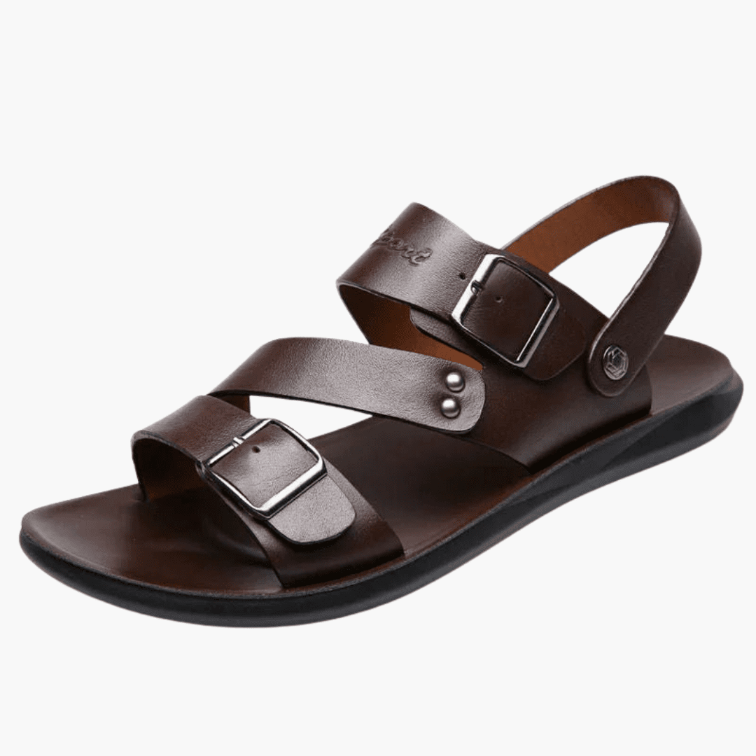AeroFit verstellbare Herrensandalen mit gekreuzten Riemen und ergonomischer Unterstützung