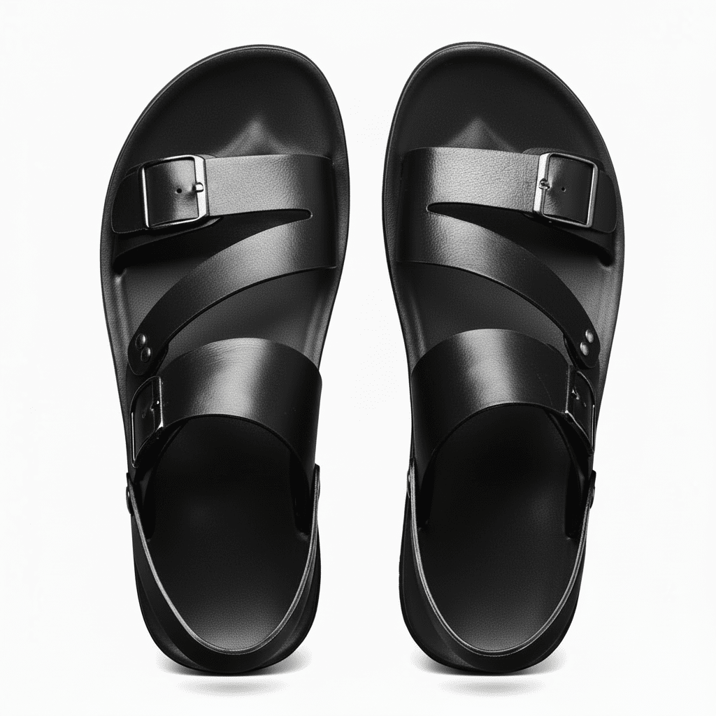 AeroFit verstellbare Herrensandalen mit gekreuzten Riemen und ergonomischer Unterstützung