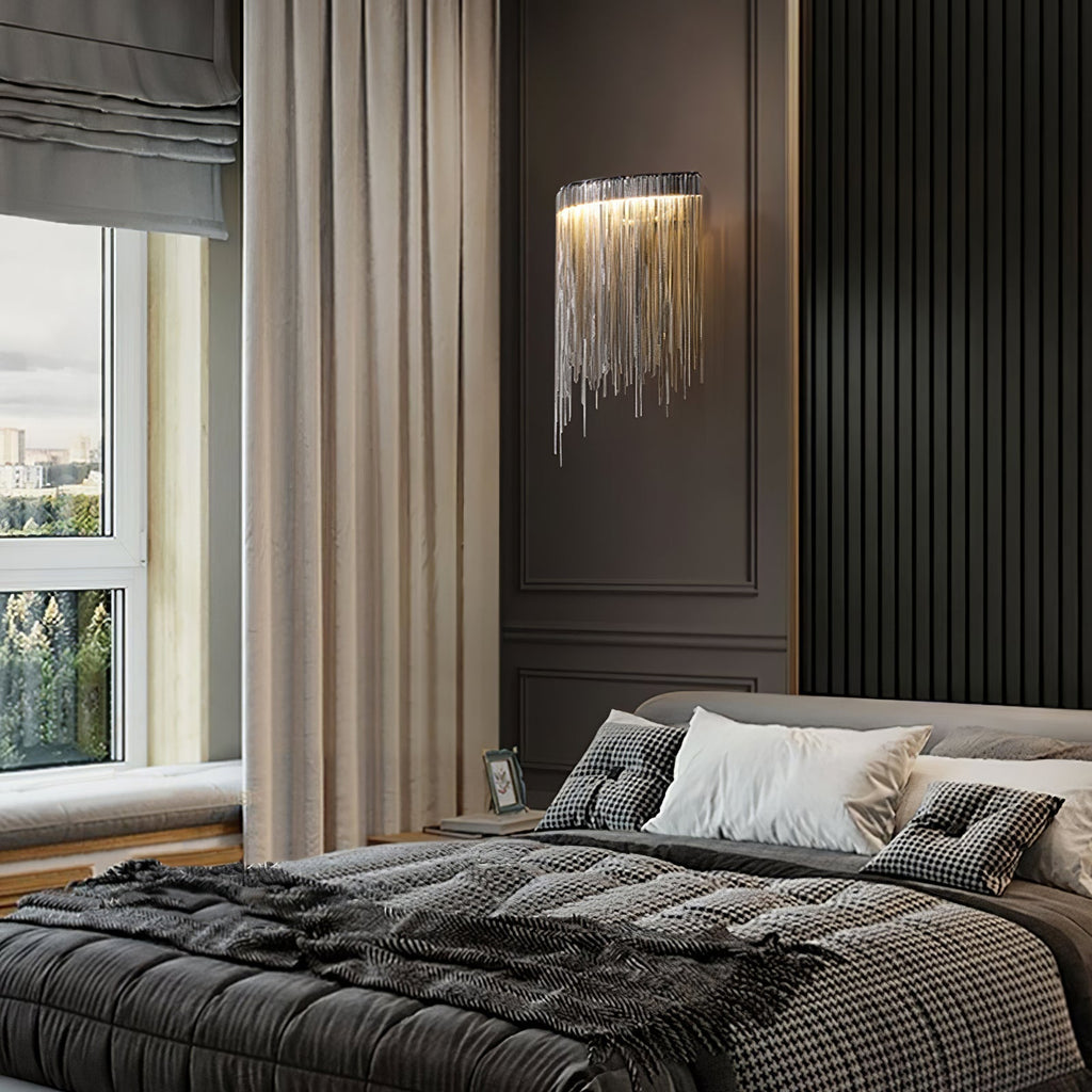 Lampada da parete contemporanea Crystone — Elegante design in acciaio