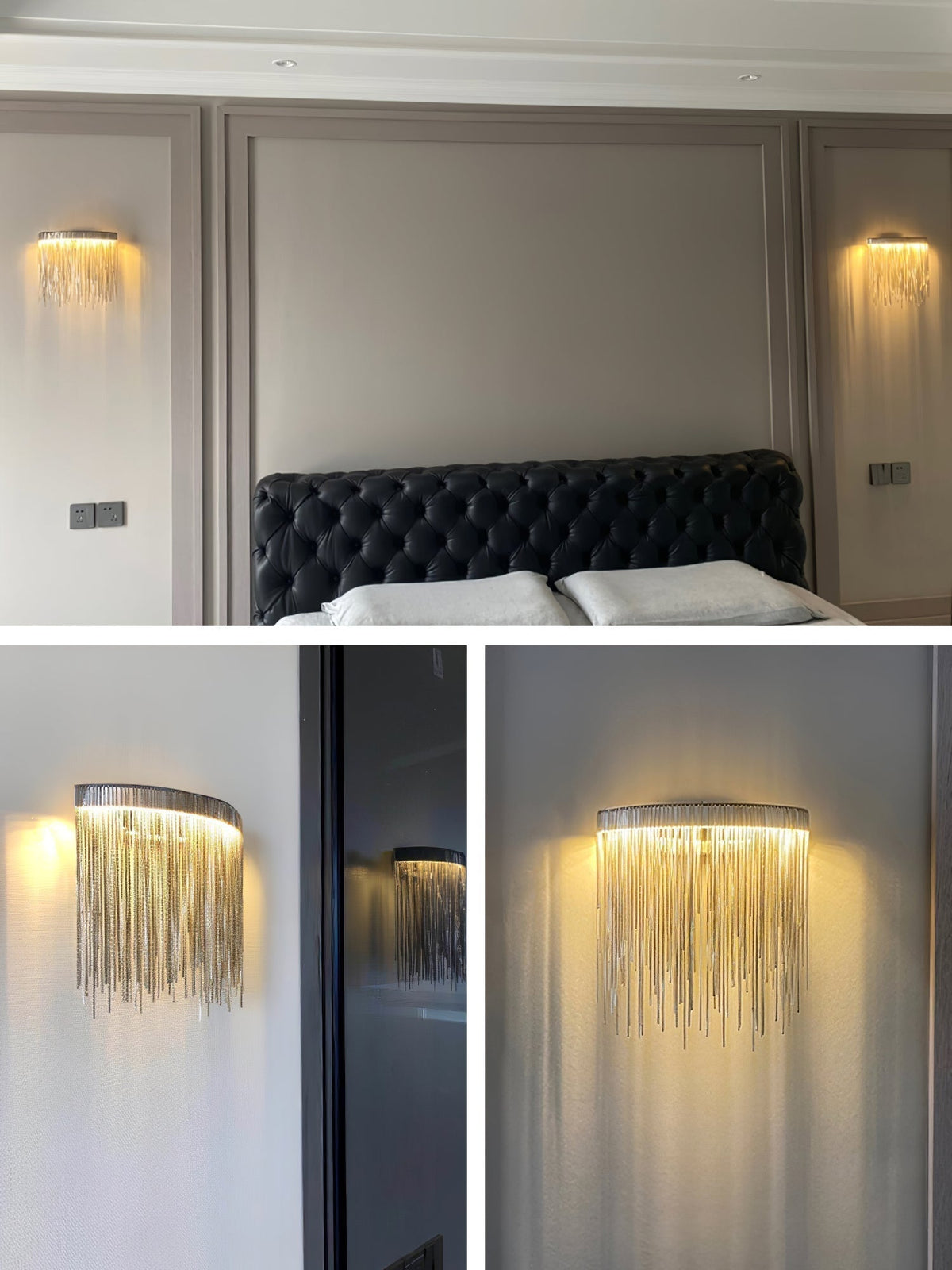 Lampada da parete contemporanea Crystone — Elegante design in acciaio