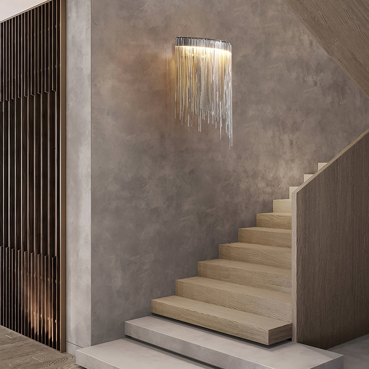 Lampada da parete contemporanea Crystone — Elegante design in acciaio