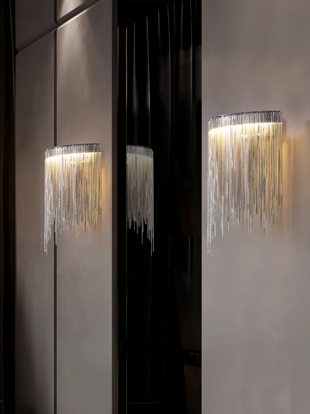 Lampada da parete contemporanea Crystone — Elegante design in acciaio