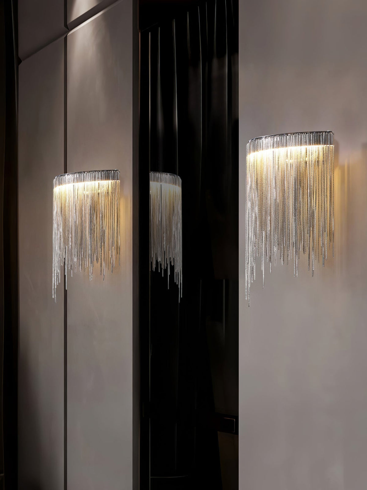 Lampada da parete contemporanea Crystone — Elegante design in acciaio