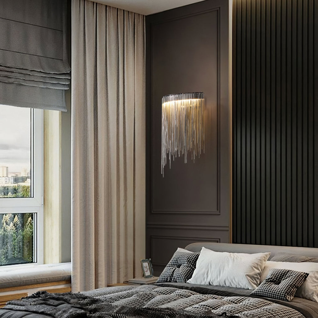 Lampada da parete contemporanea Crystone — Elegante design in acciaio