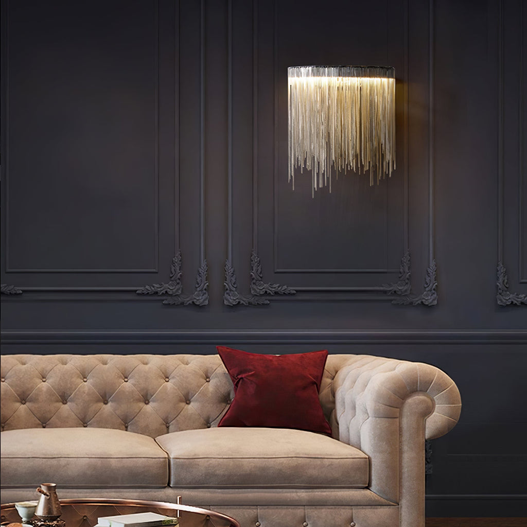 Lampada da parete contemporanea Crystone — Elegante design in acciaio