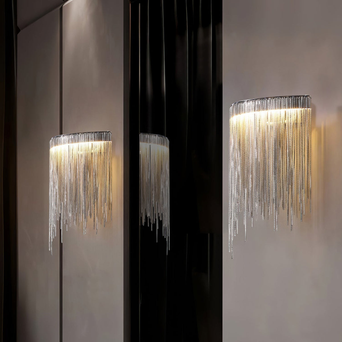 Lampada da parete contemporanea Crystone — Elegante design in acciaio