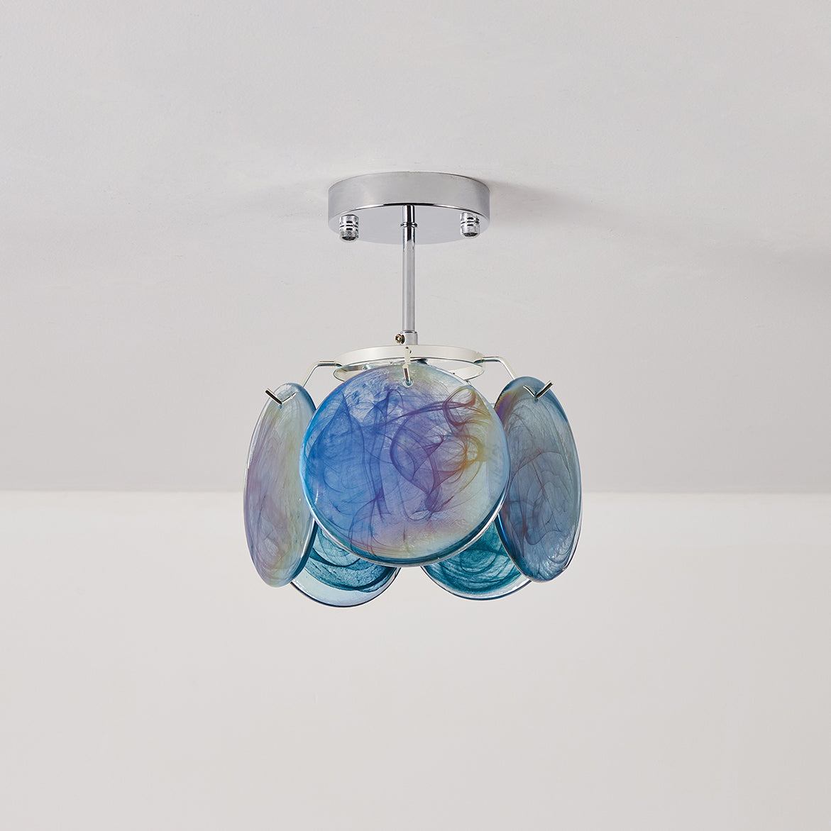 Feyon taklampa i glas — diameter 23cm, E12/E14-sockel