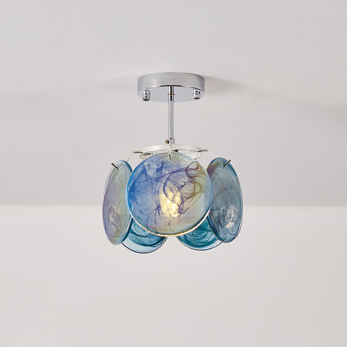 Feyon taklampa i glas — diameter 23cm, E12/E14-sockel