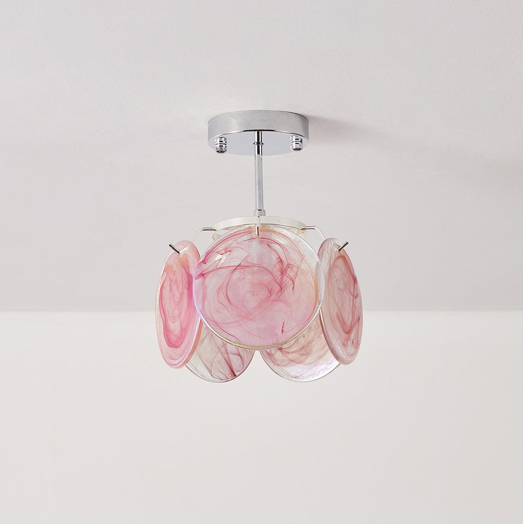 Feyon taklampa i glas — diameter 23cm, E12/E14-sockel