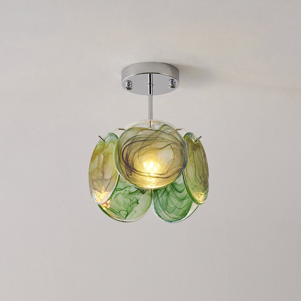 Feyon taklampa i glas — diameter 23cm, E12/E14-sockel