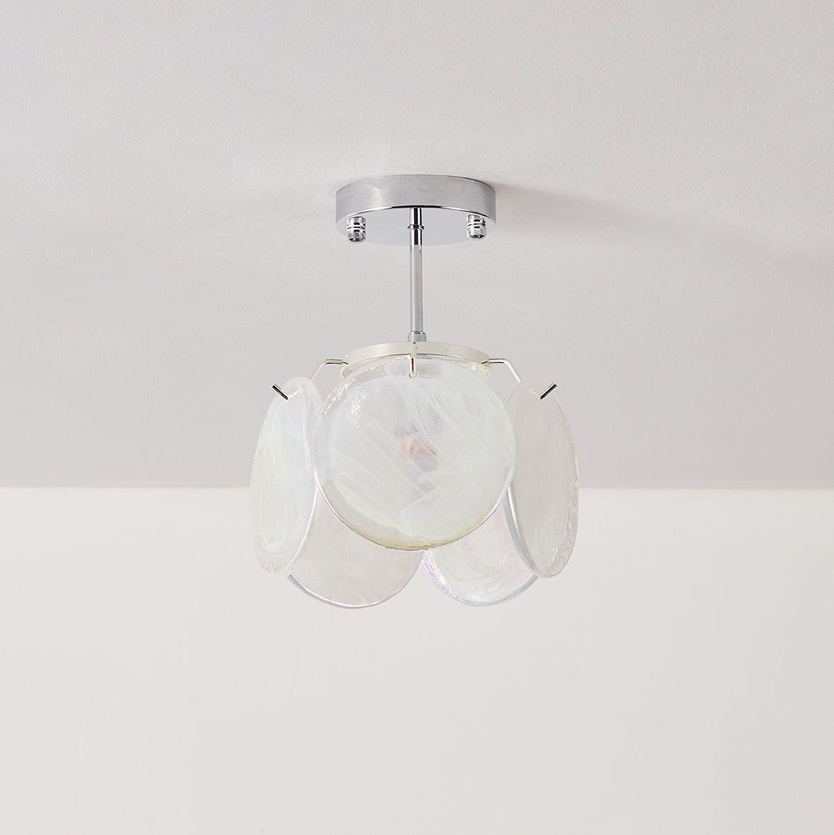 Feyon taklampa i glas — diameter 23cm, E12/E14-sockel