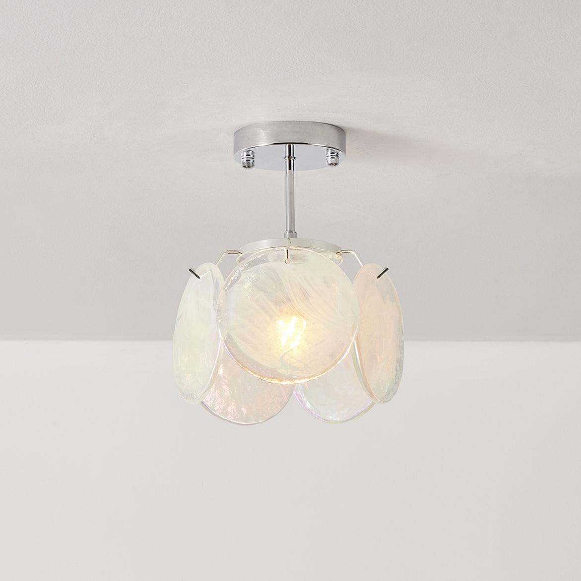 Feyon taklampa i glas — diameter 23cm, E12/E14-sockel