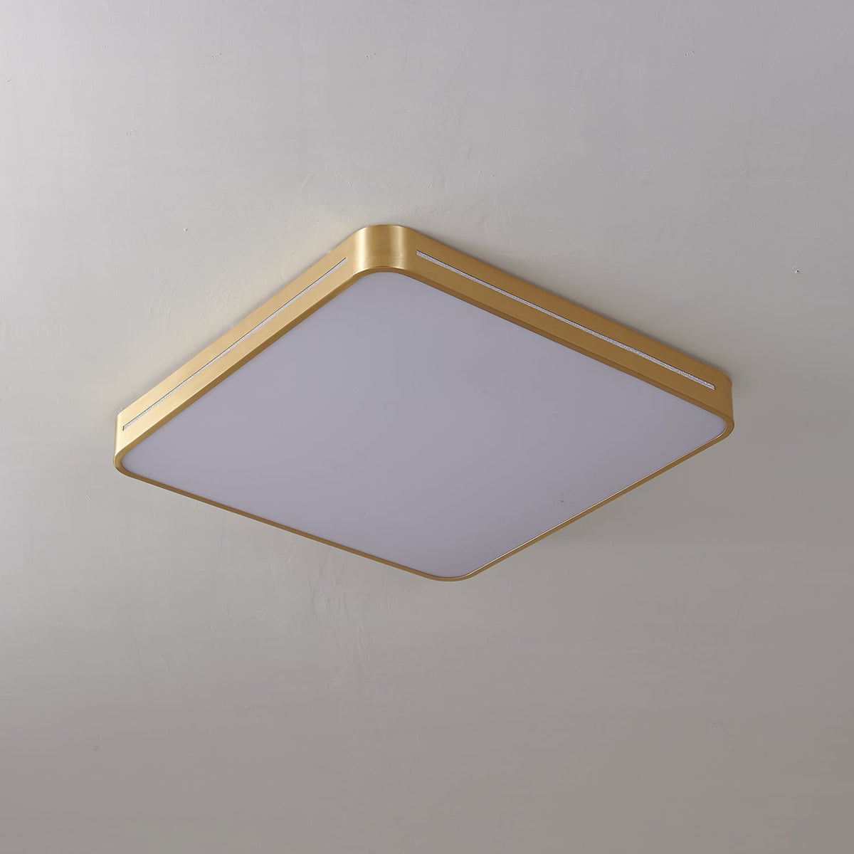 Eurcarara moderne minimalistische Messing-Deckenleuchte — runde und quadratische Formen
