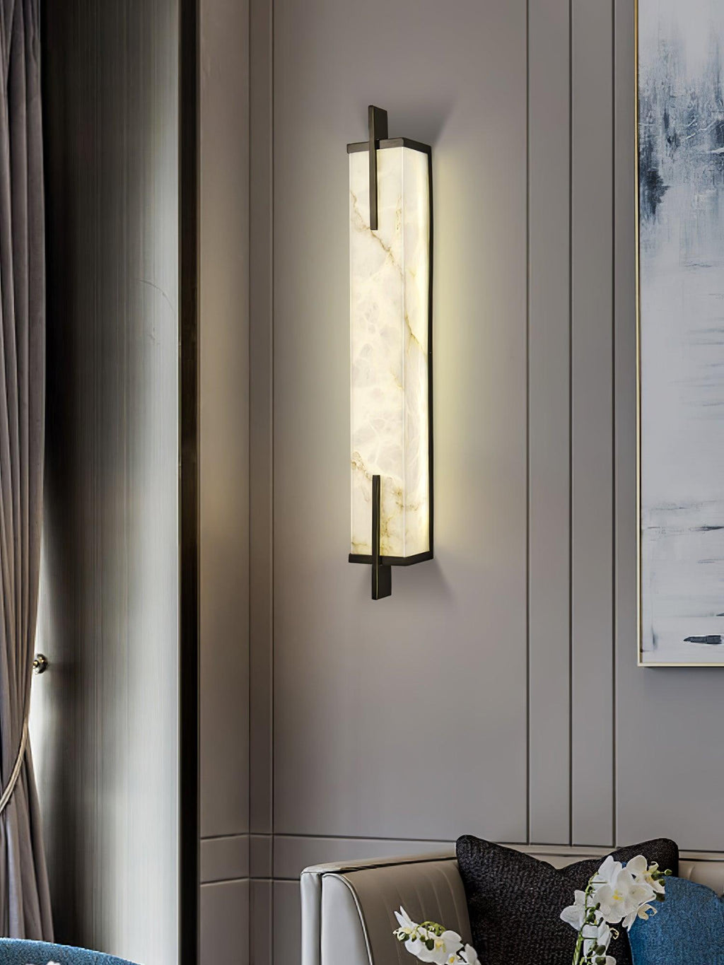 Calliope Natural Alabaster Wall Sconce