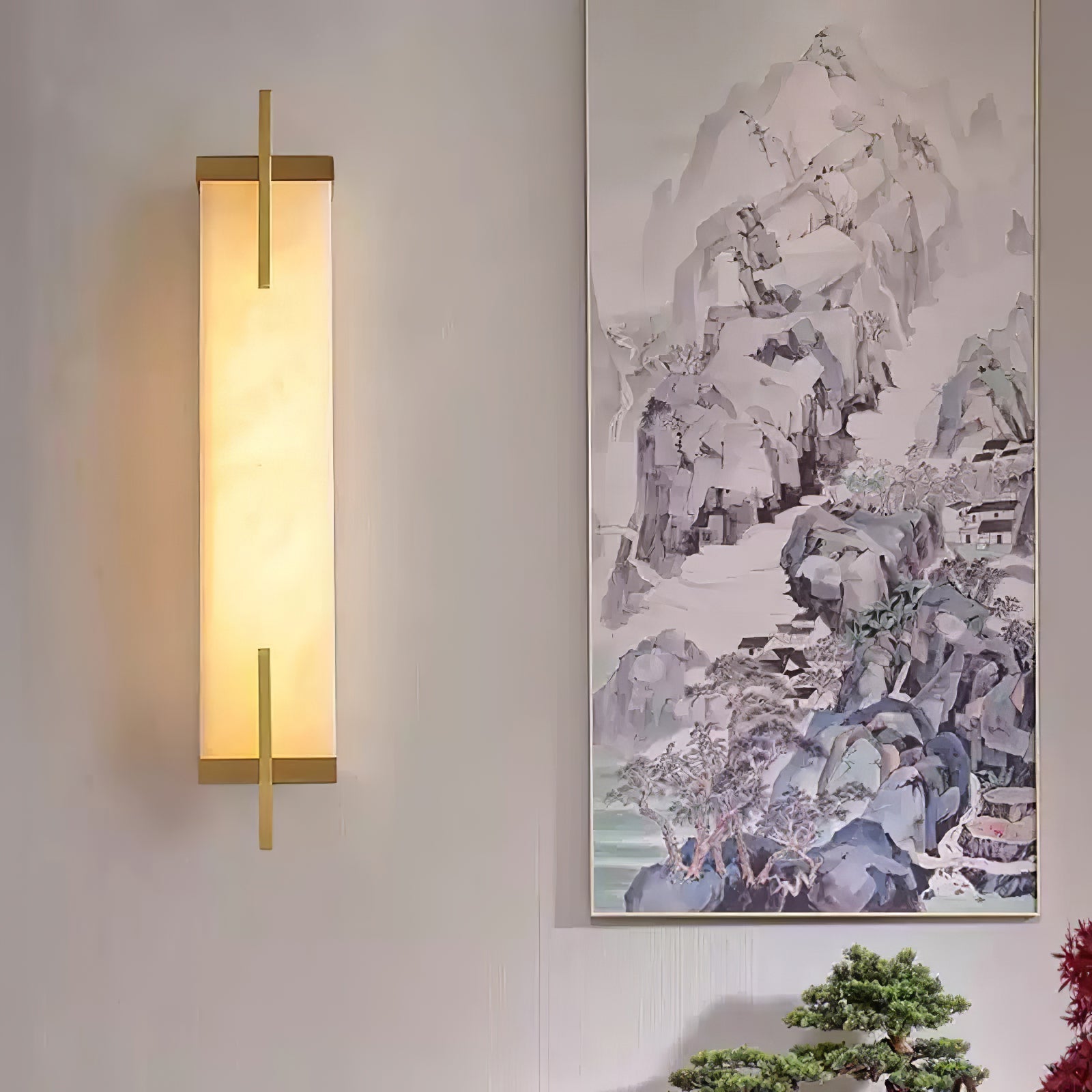 Calliope Natural Alabaster Wall Sconce