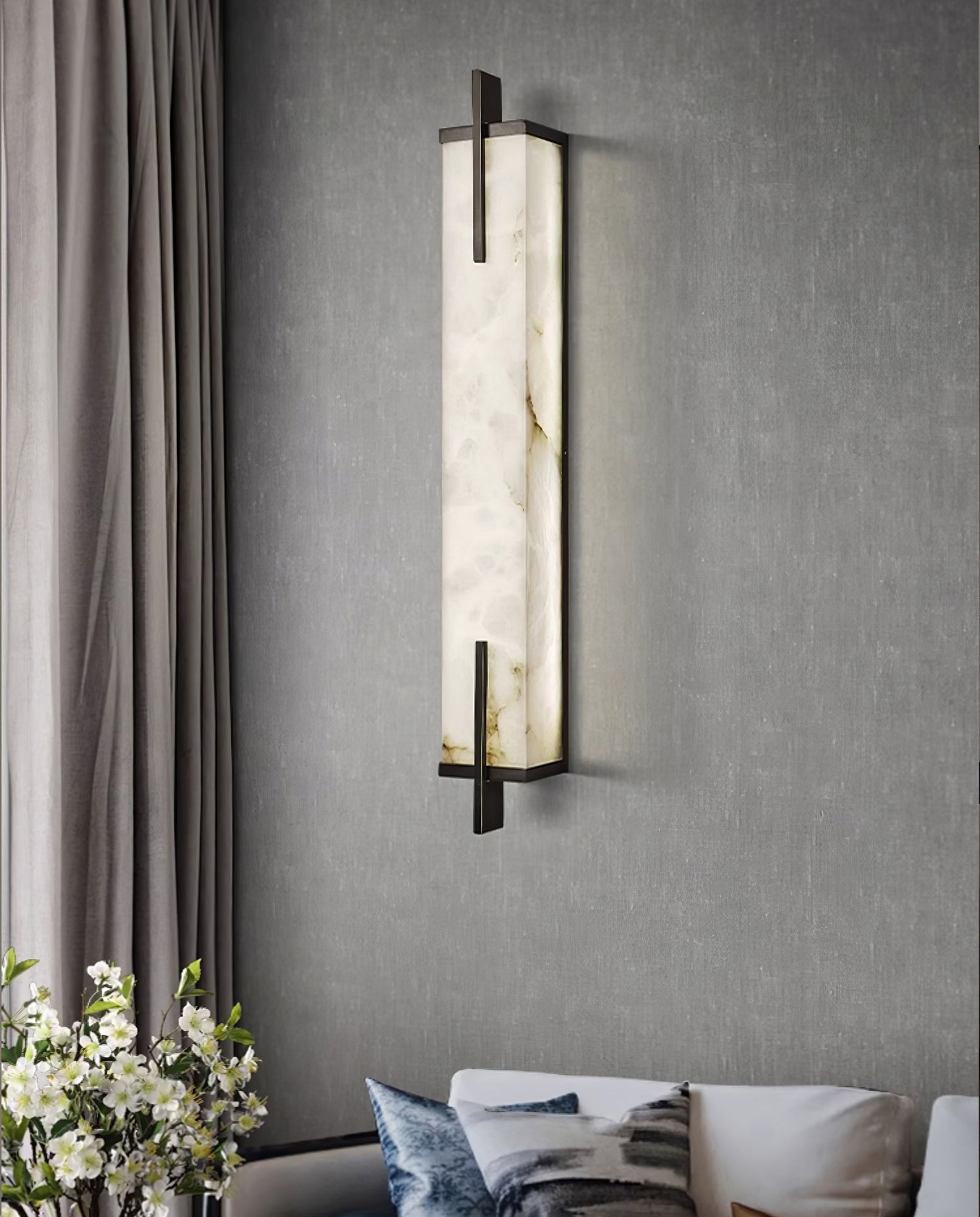 Calliope Natural Alabaster Wall Sconce