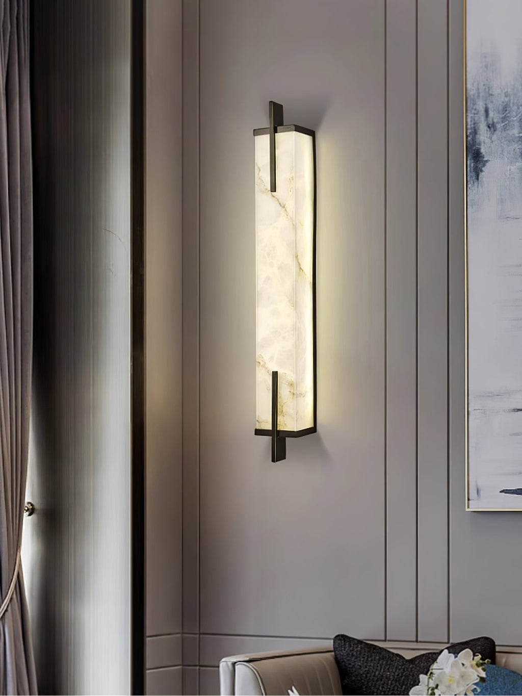 Calliope Natural Alabaster Wall Sconce