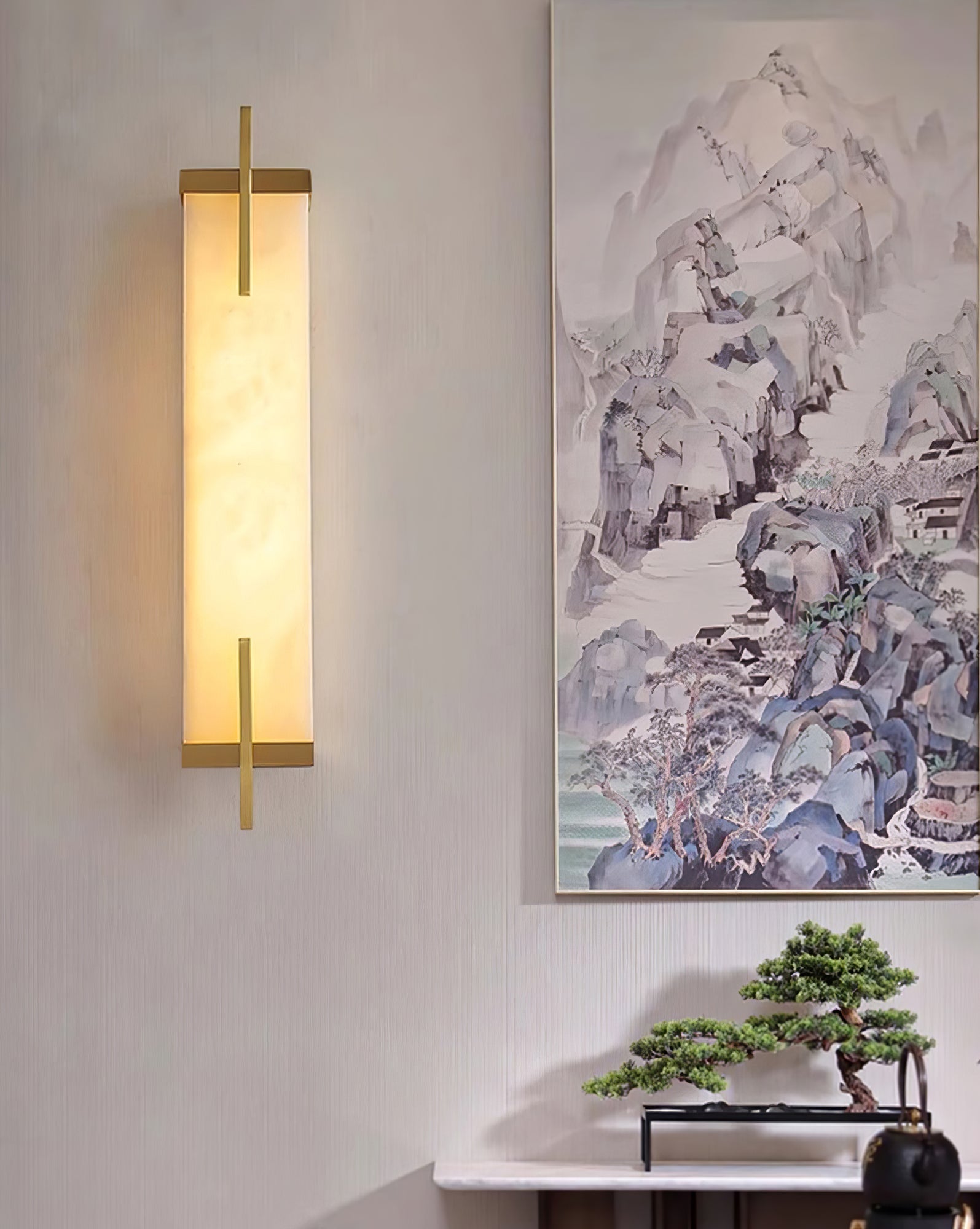 Calliope Natural Alabaster Wall Sconce