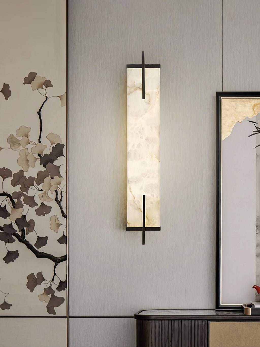 Calliope Natural Alabaster Wall Sconce