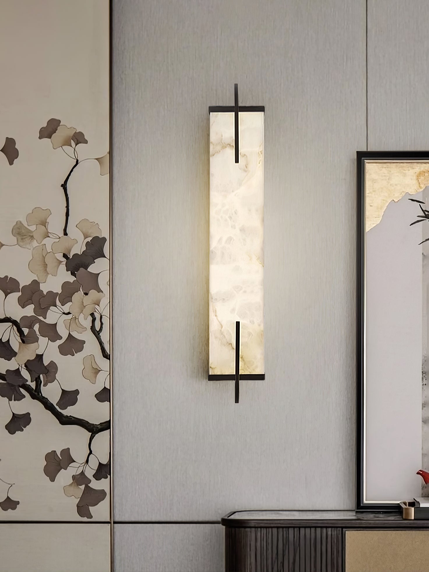 Calliope Natural Alabaster Wall Sconce