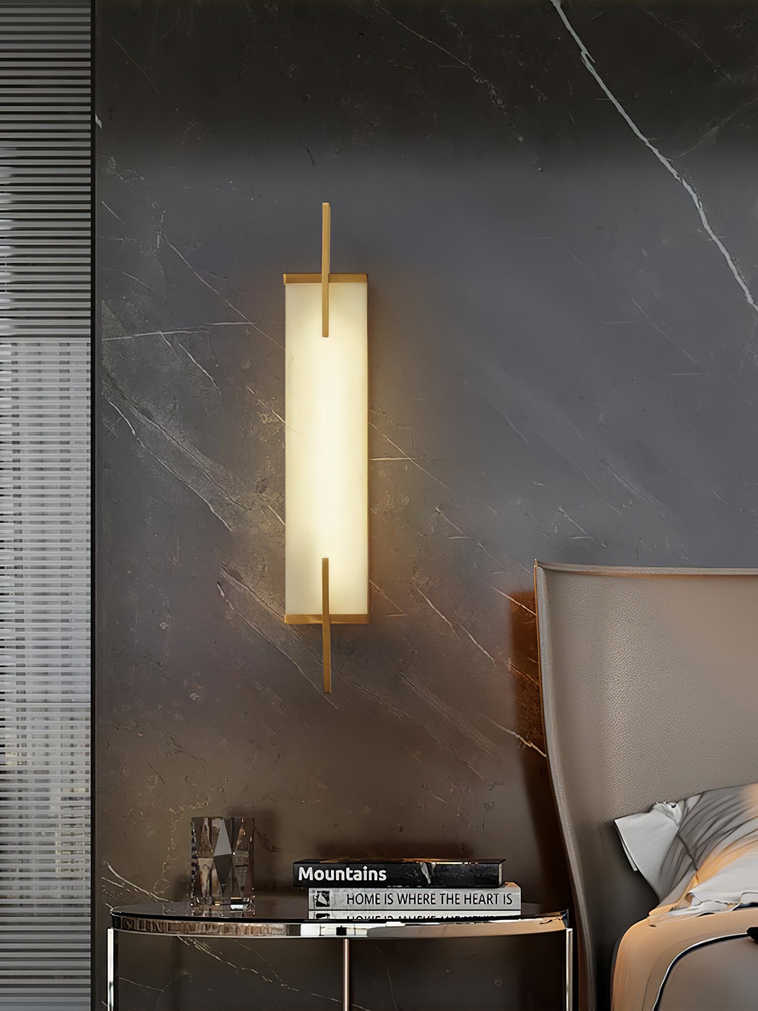 Calliope Natural Alabaster Wall Sconce