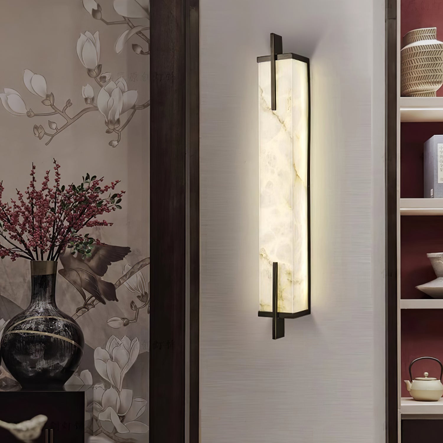 Calliope Natural Alabaster Wall Sconce