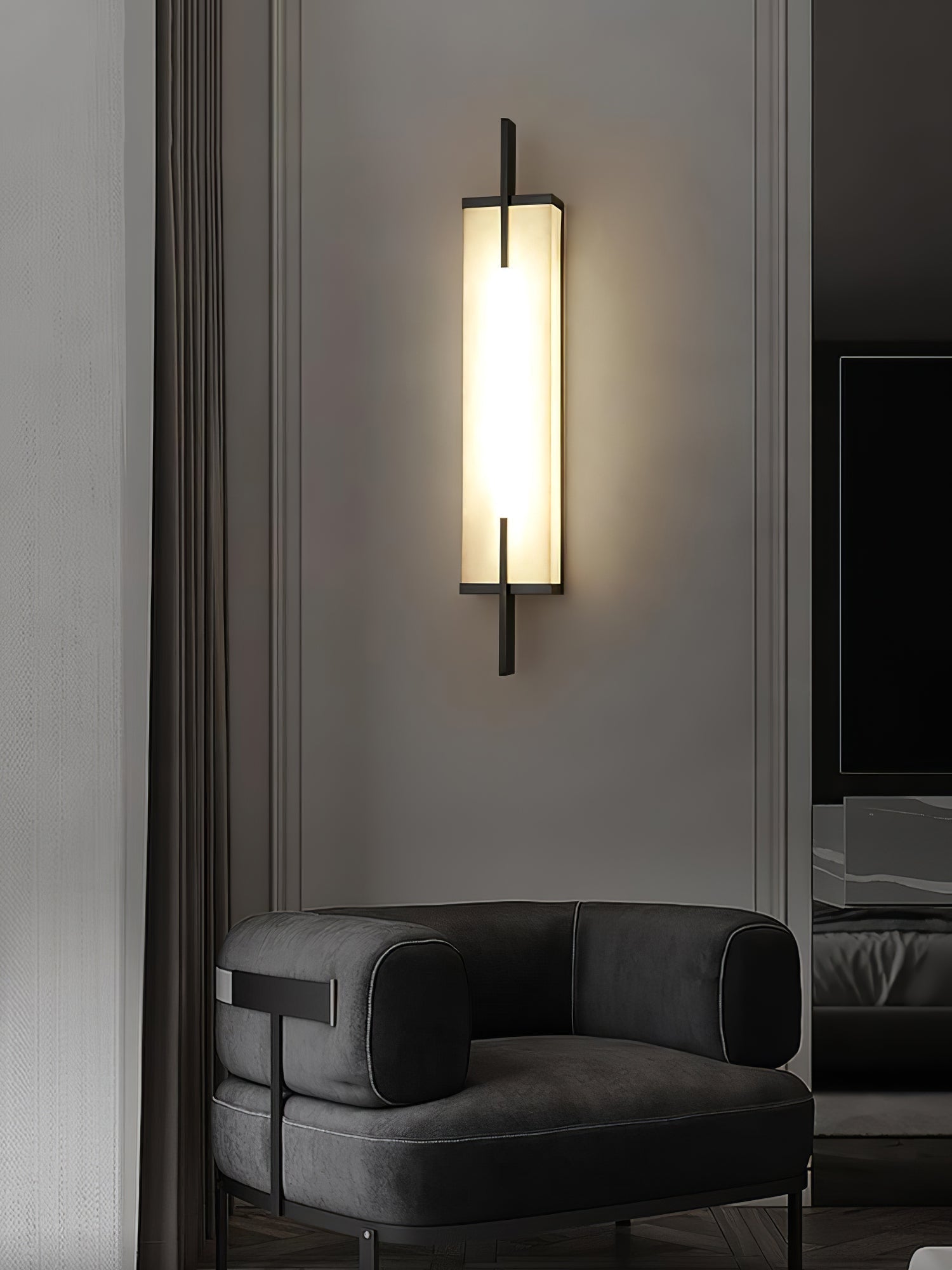Calliope Natural Alabaster Wall Sconce