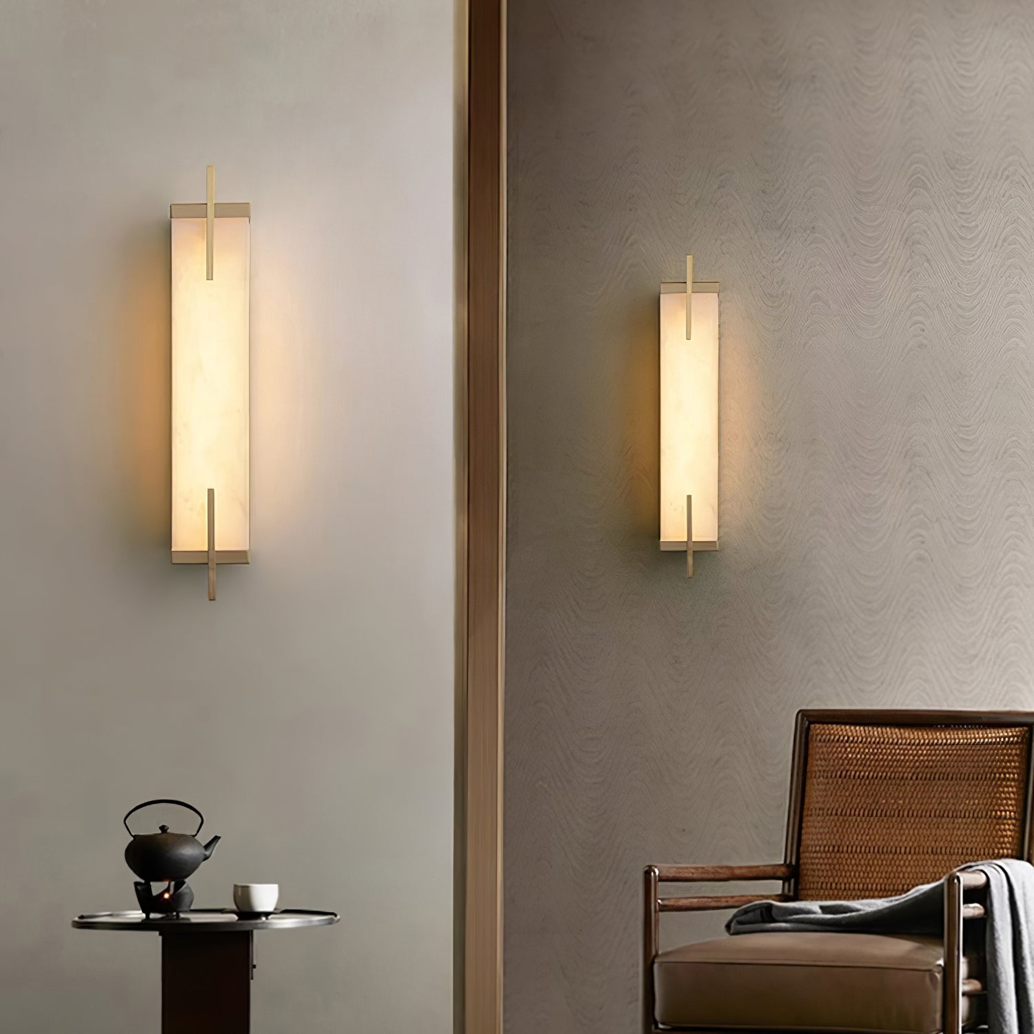 Calliope Natural Alabaster Wall Sconce