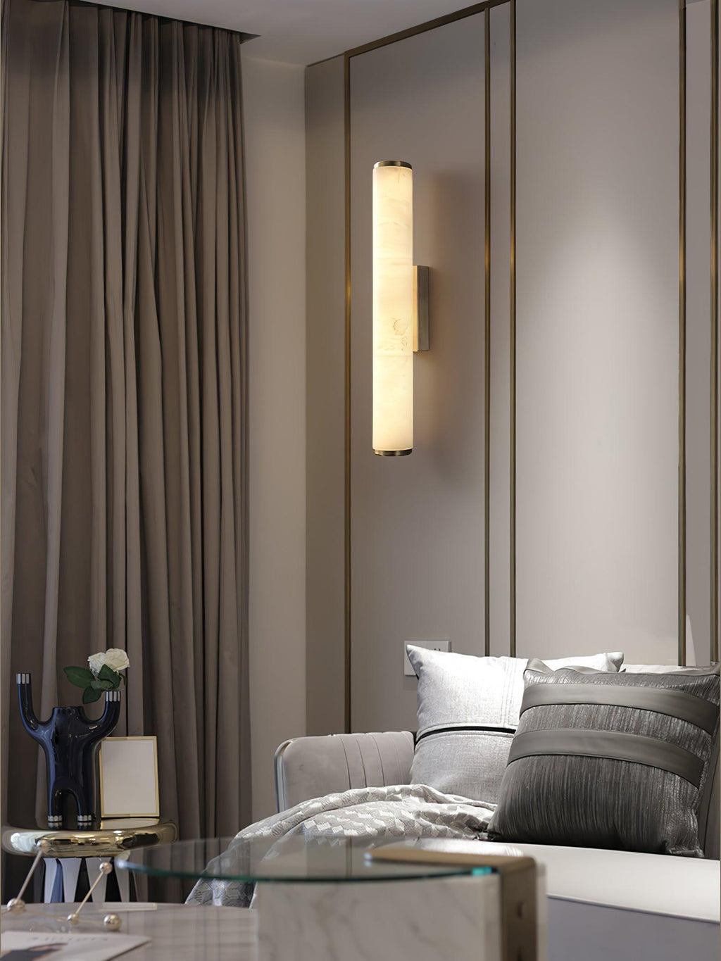 Callisto Handcrafted Alabaster Wall Lamp