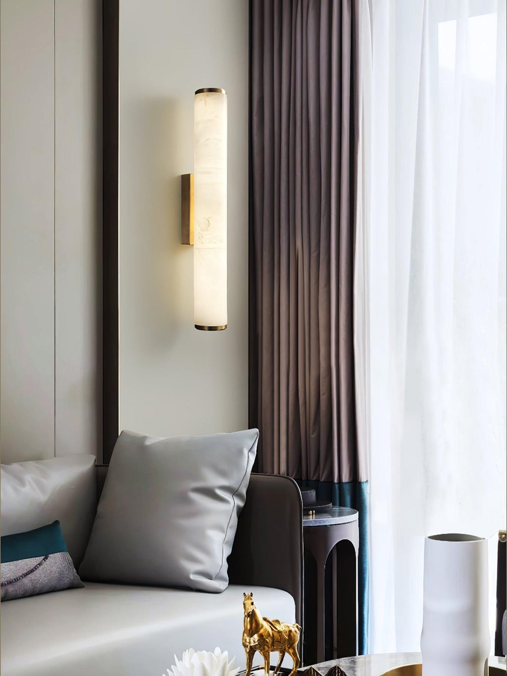 Callisto Handcrafted Alabaster Wall Lamp