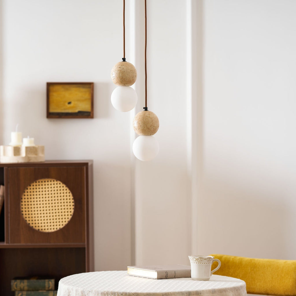 Závěsné světlo Camille Travertine