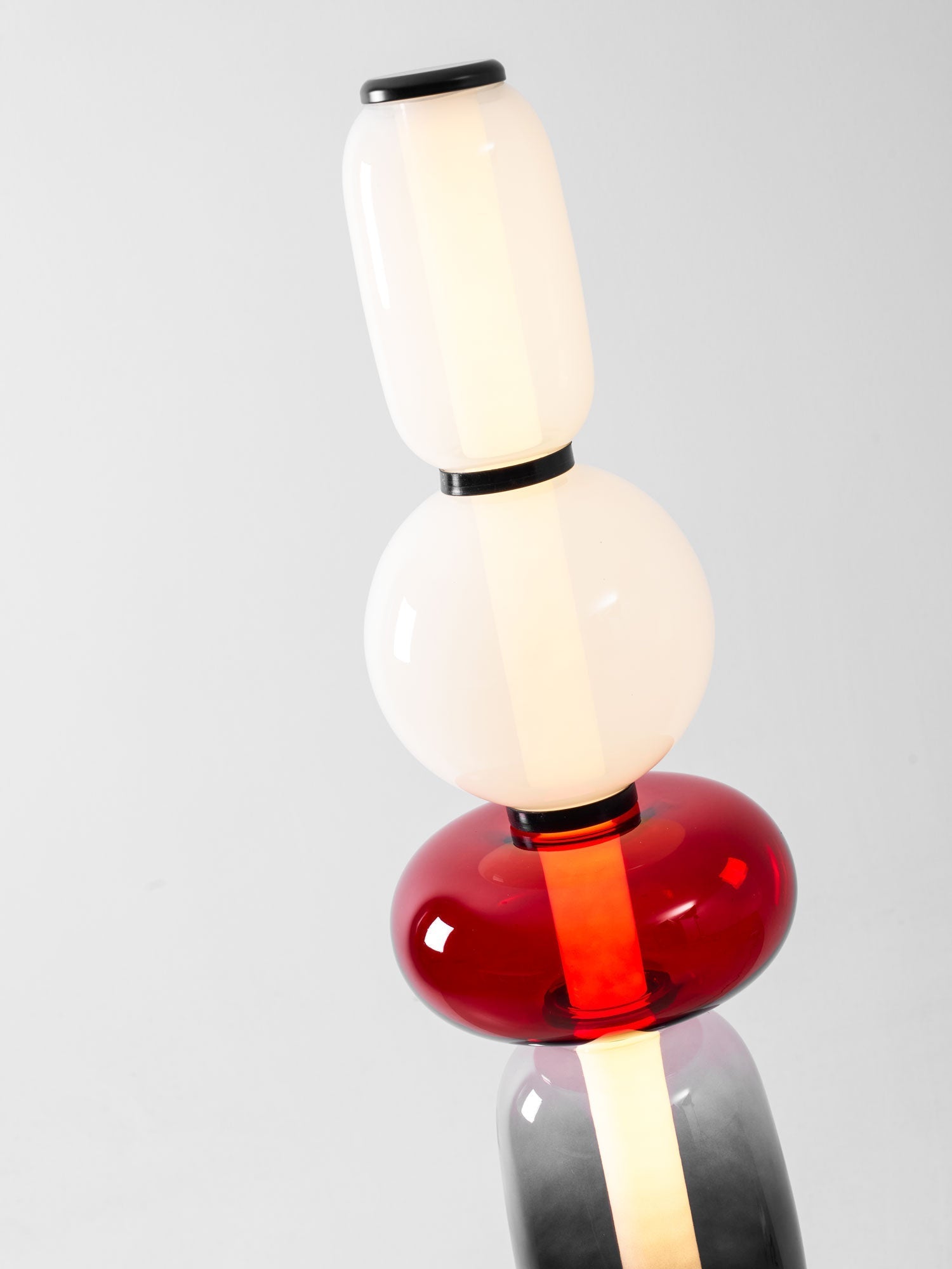 Pebbles 手工吹制糖果玻璃落地灯
