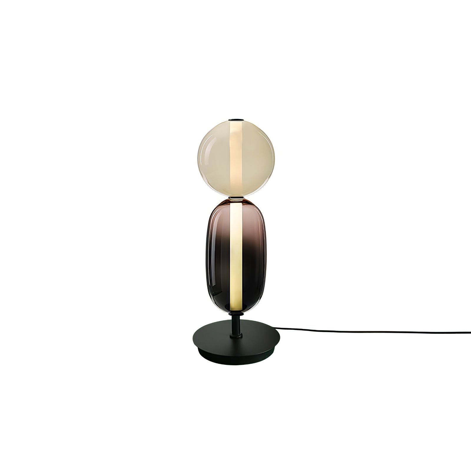现代糖果色玻璃台灯