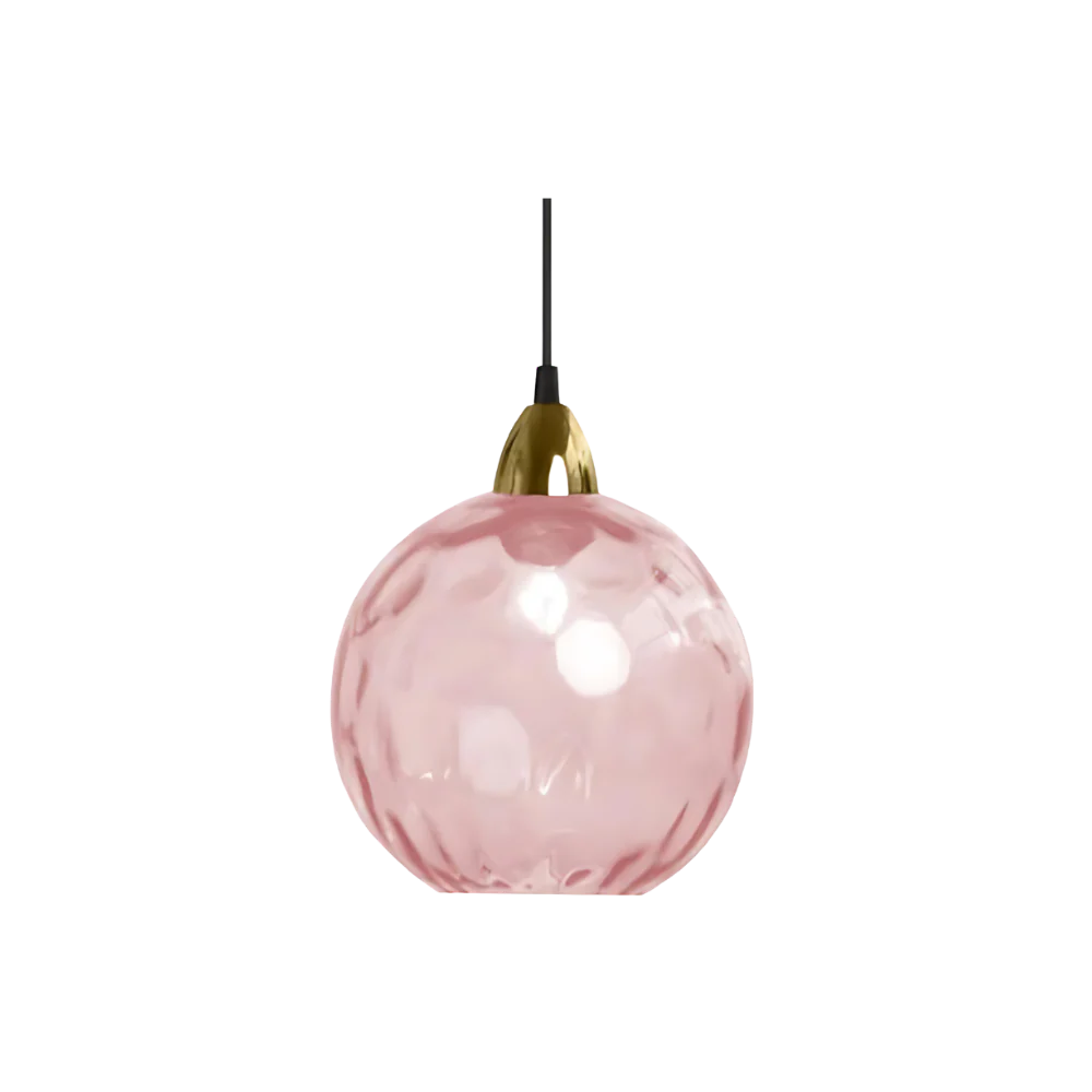 Moderní skleněné závěsné svítidlo ve tvaru koule - severský LED design