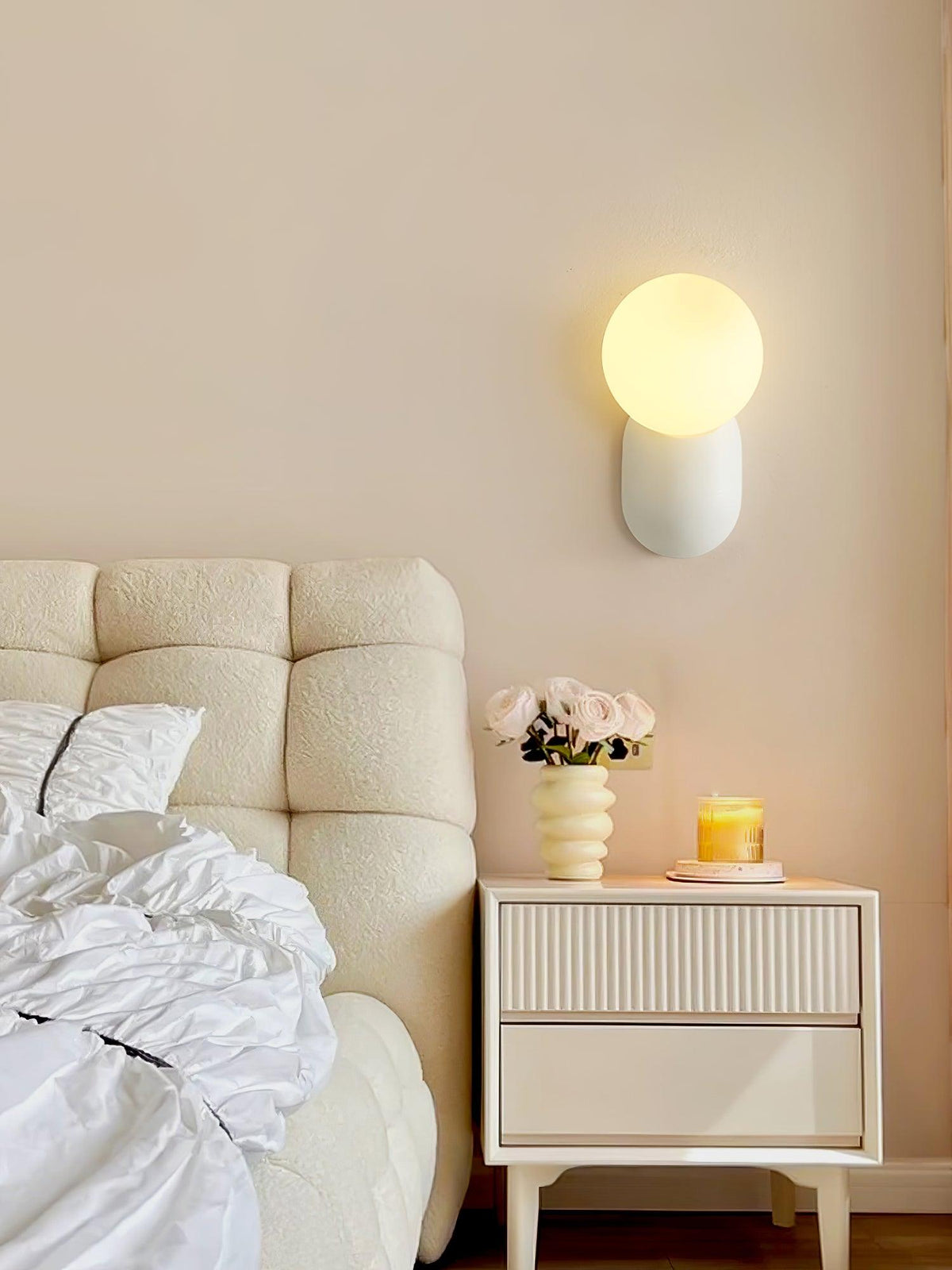 Applique murale globe Lunara — minimaliste, 8cm, G9