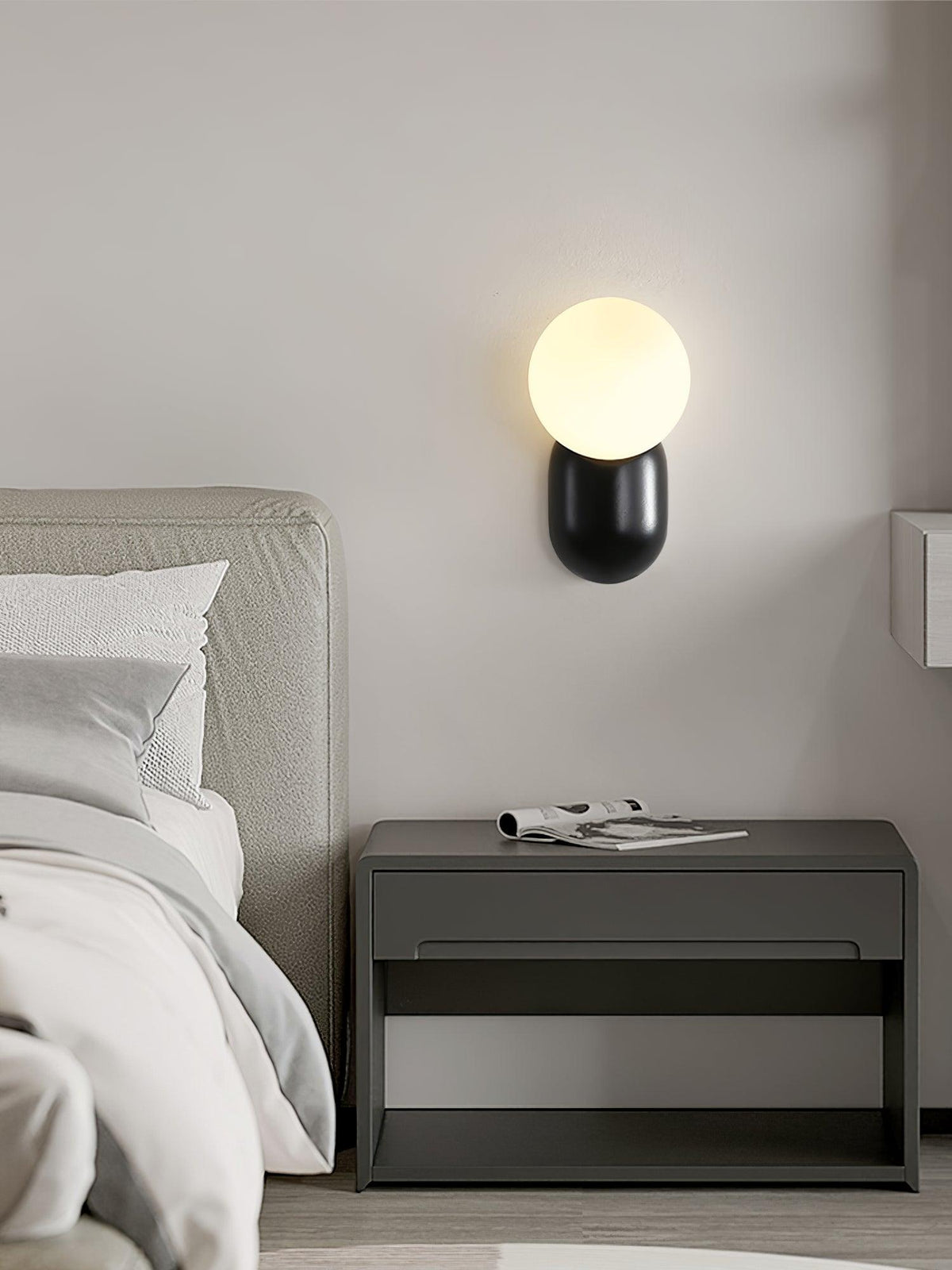 Applique murale globe Lunara — minimaliste, 8cm, G9