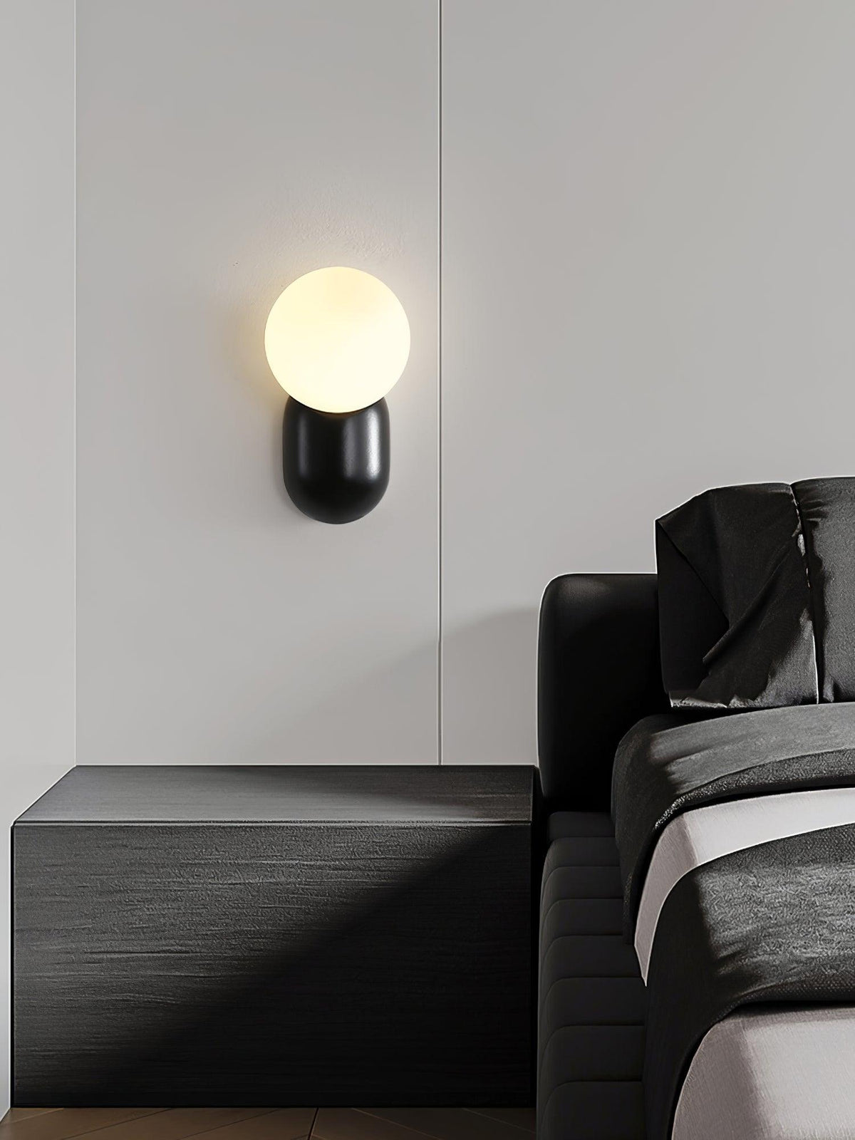 Applique murale globe Lunara — minimaliste, 8cm, G9