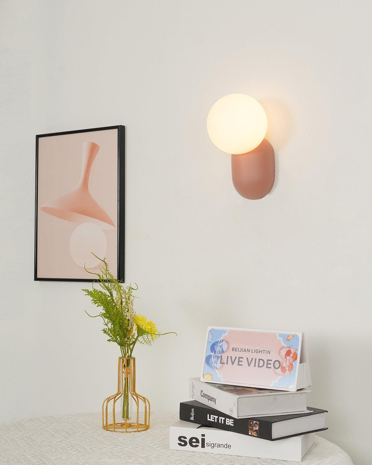 Applique murale globe Lunara — minimaliste, 8cm, G9