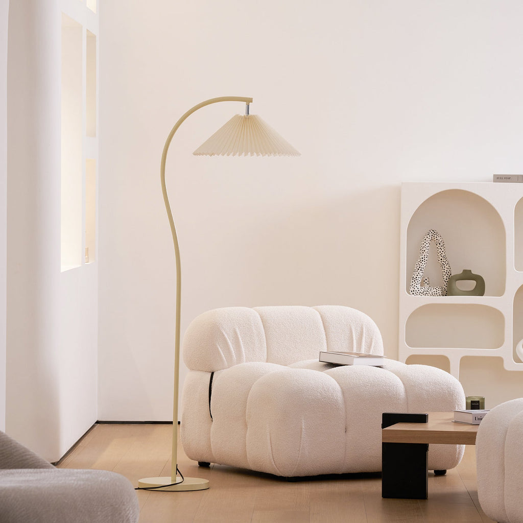 Crescini weiche, plissierte Stehlampe