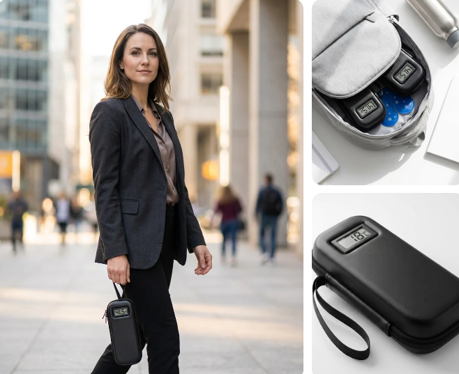 Insulin Cooling Travel Case with Temperature Display
