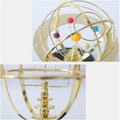 Modelo Gran Orrery CosmoForge Réplica Mecánica Artesanal de Latón del Sistema Solar con 5 Planetas