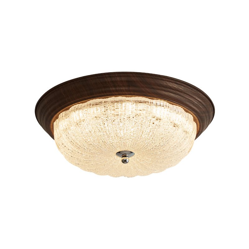 Esorila Premium taklampe i valnøtt og glass – elegant design