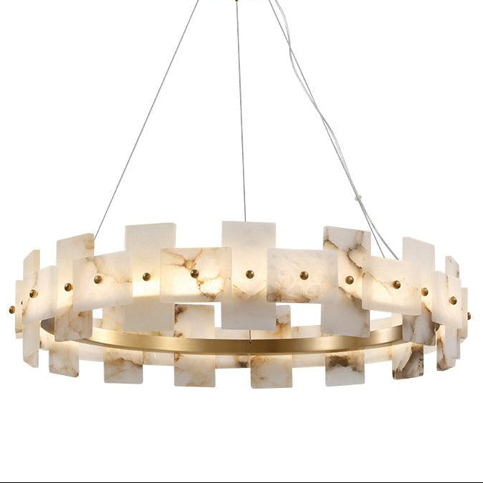 Alabaster Halo Chandelier - Vakkerlight