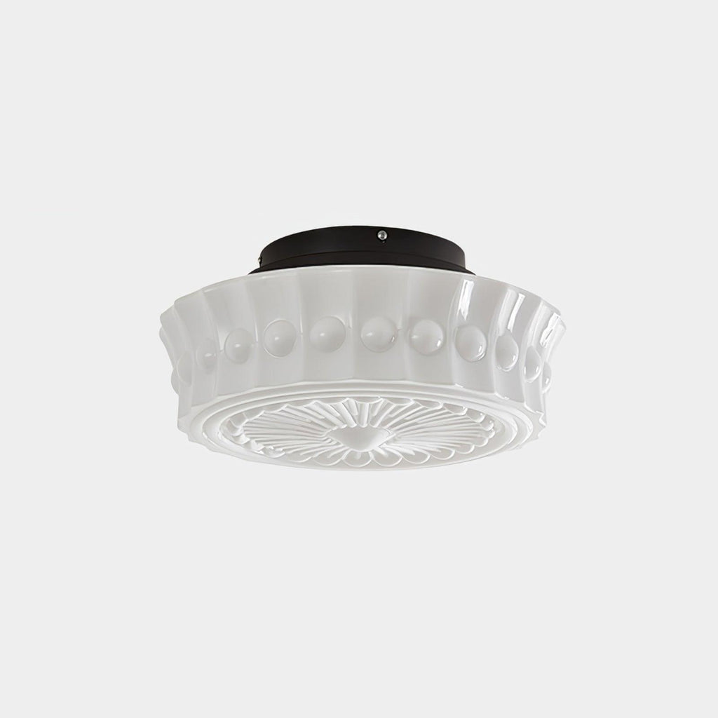 Szklana lampa sufitowa Elena — nowoczesny styl wiejskiego domu