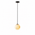 Lampa wisząca z alabastru w stylu Japandi - oświetlenie z kamienia naturalnego