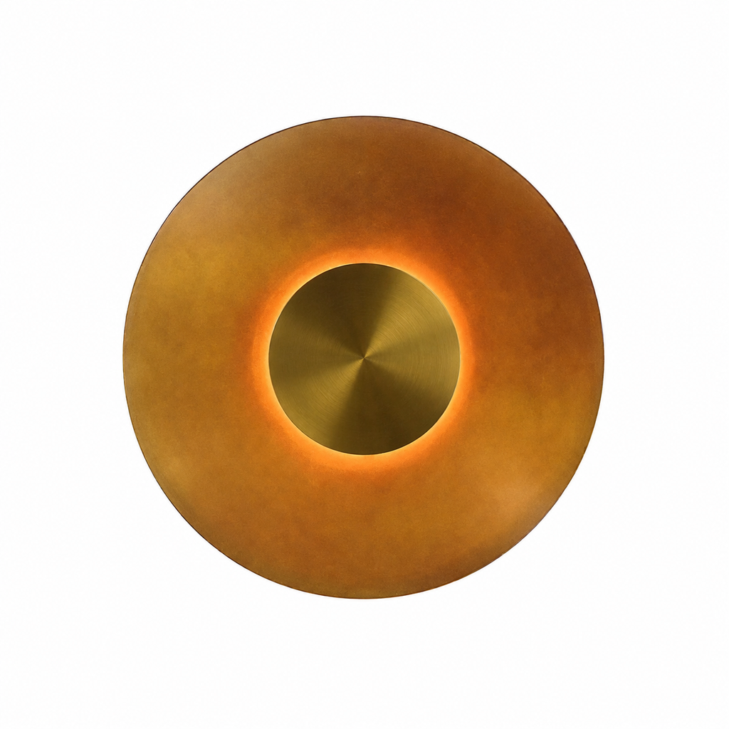 Round Metal Retro Wall Light – Design Light, Warm Ambient Lighting