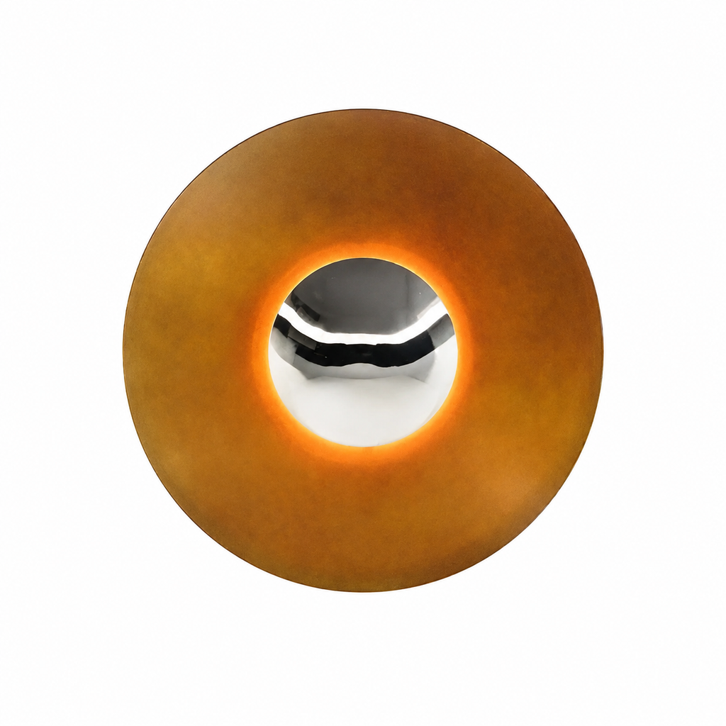 Round Metal Retro Wall Light – Design Light, Warm Ambient Lighting