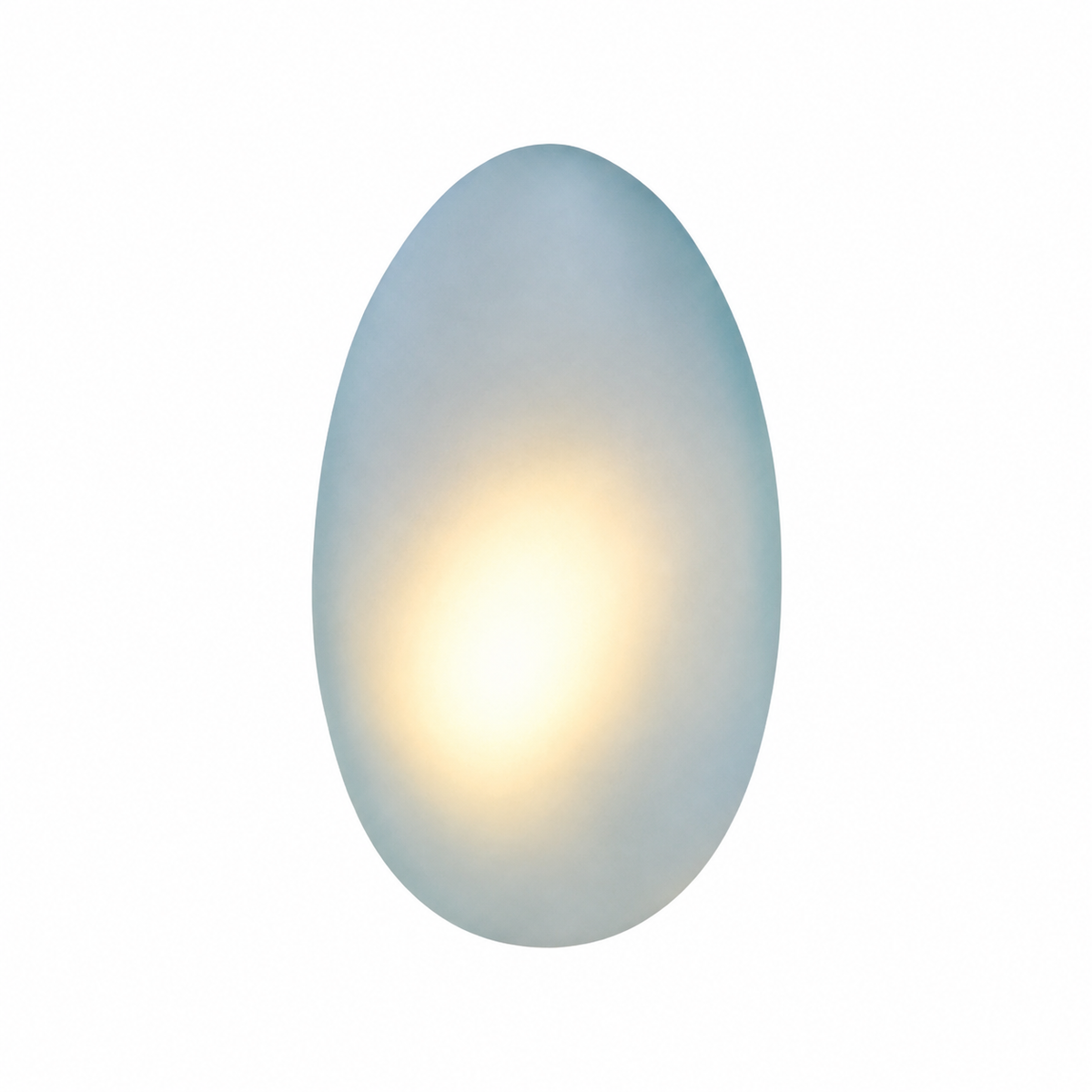 Organic Designer Wall Lamp - Cobblestone-Shaped Glass